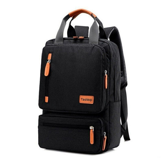 canvas rucksack - Schwarz