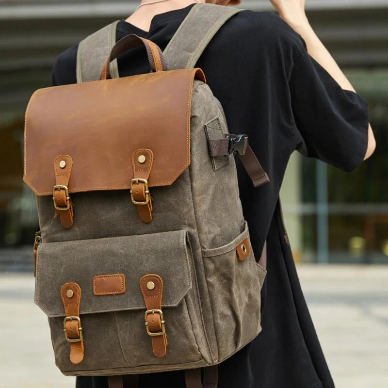 kamera rucksack - Khaki - Grau - Grün