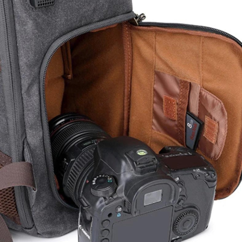 reise kamera rucksack - Khaki - Grau - Grün