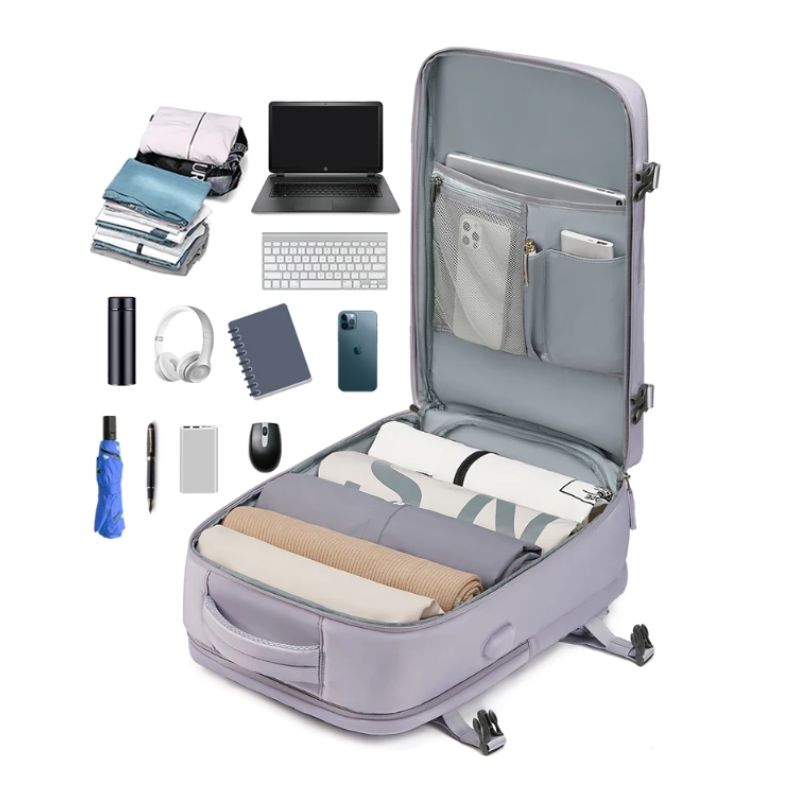 kabinenreise rucksack - Lavendel - Schwarz - Grau - Grün - Armeegrün