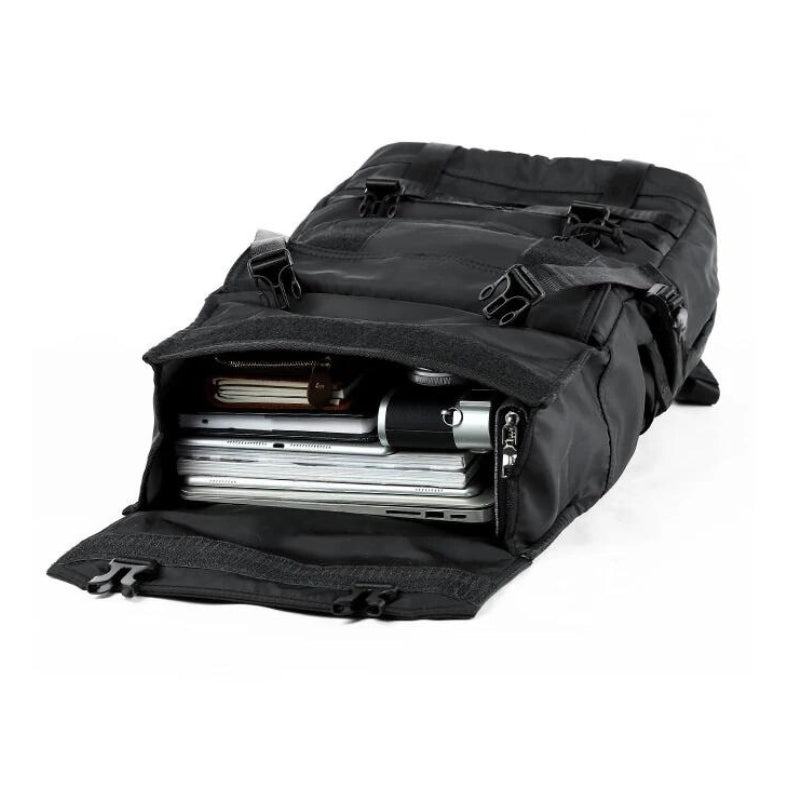 großer rucksack - schwarz - 1 schnalle - schwarz - 2 schnallen - schwarz - 1 seitenschnalle - schwarz - rolltop