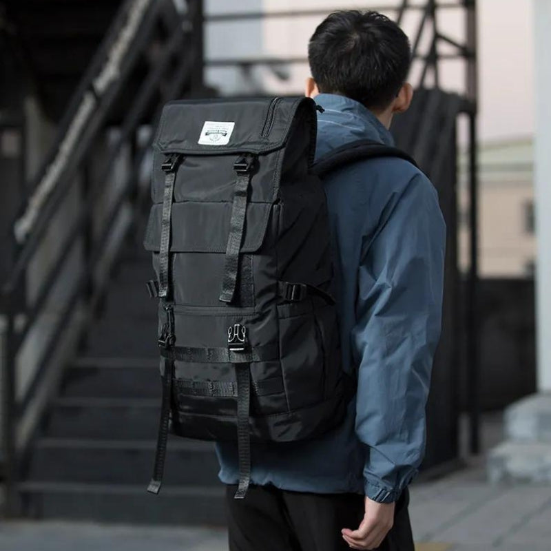 reisetasche große kapazität - schwarz - 1 schnalle - schwarz - 2 schnallen - schwarz - 1 seitenschnalle - schwarz - rolltop