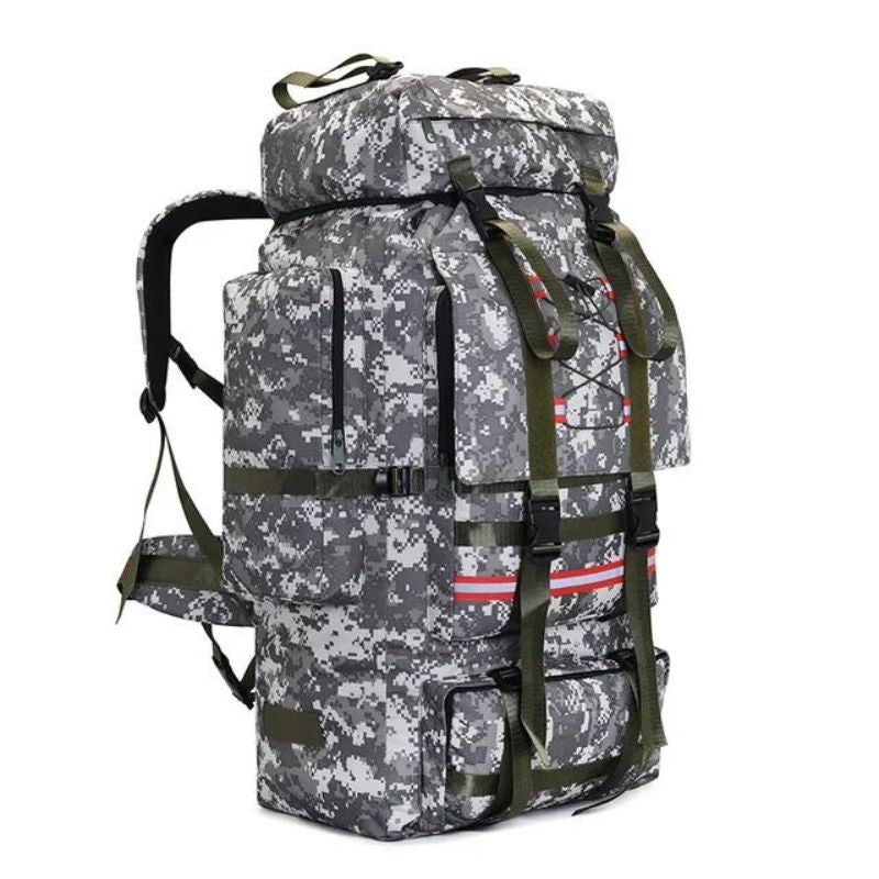 herren reiserucksack - Camouflage grau 130L
