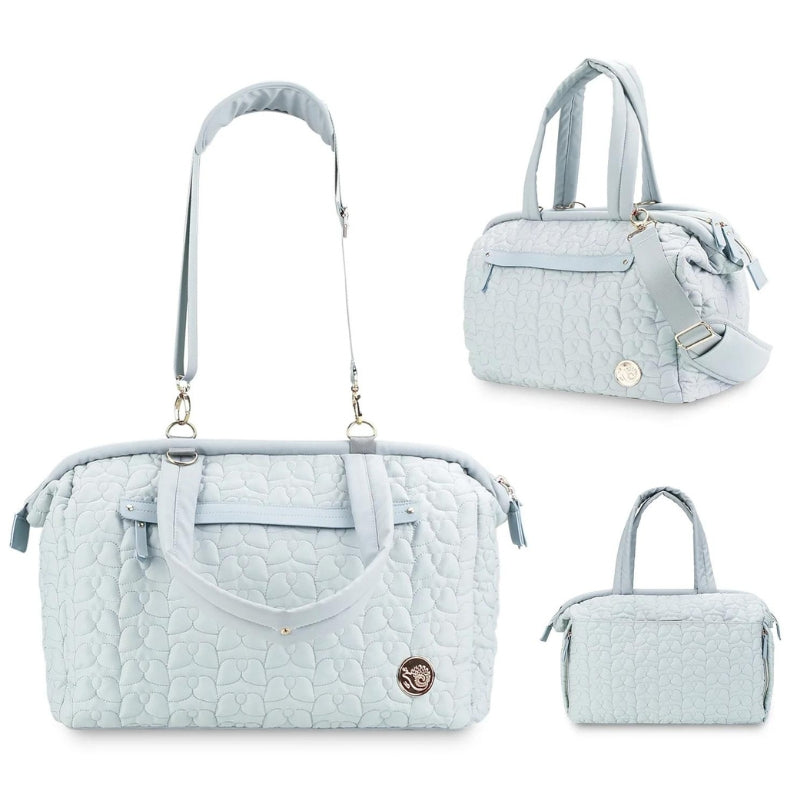 wickeltasche baby - Himmelblau - Rosa - Schwarz