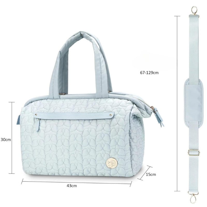 wickeltasche baby - Himmelblau - Rosa - Schwarz