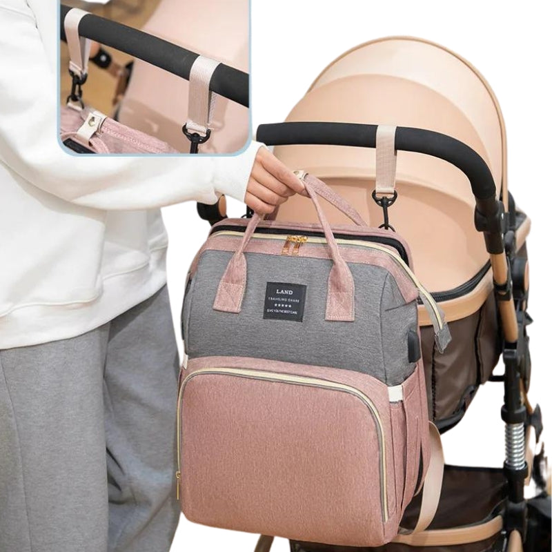 wickeltasche babybett handgetragen - Schwarz - Blau - Grau - Grün - Rosa