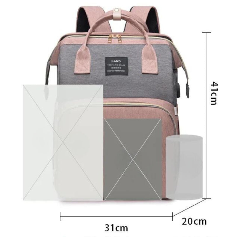 wickeltasche babybett angezeigte maße - Schwarz - Blau - Grau - Grün - Rosa