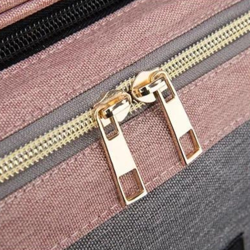 wickeltasche babybett nahaufnahme reißverschluss - Schwarz - Blau - Grau - Grün - Rosa