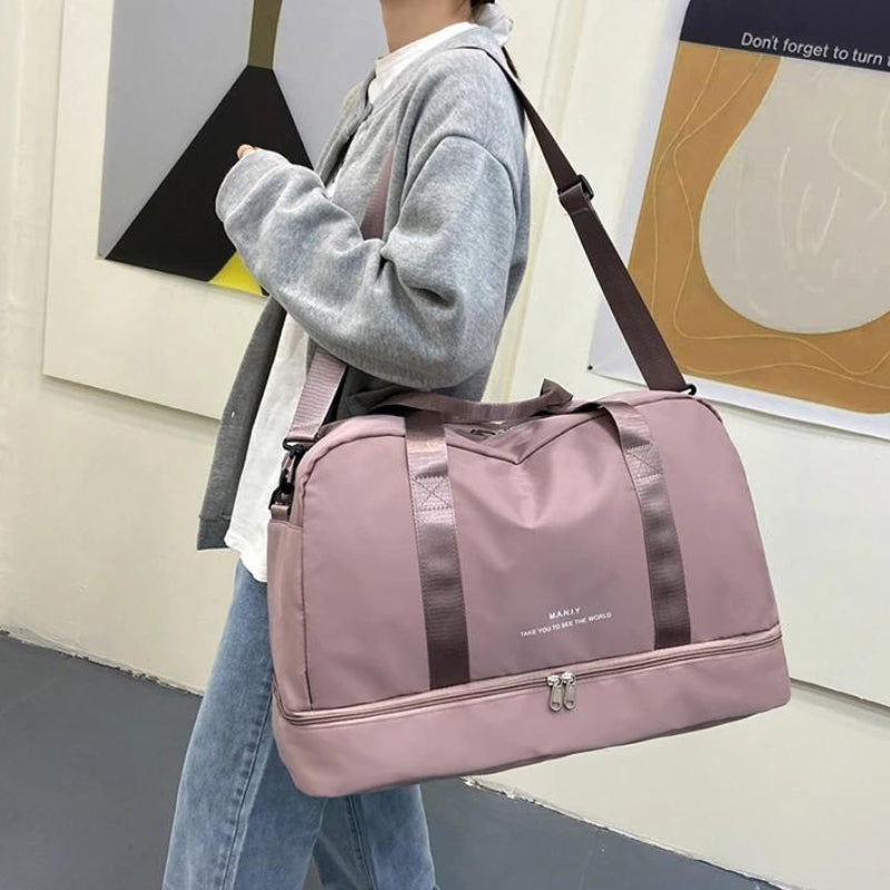 praktische damen handtasche für reisen - Schwarz - Blau - Rosa - Violett