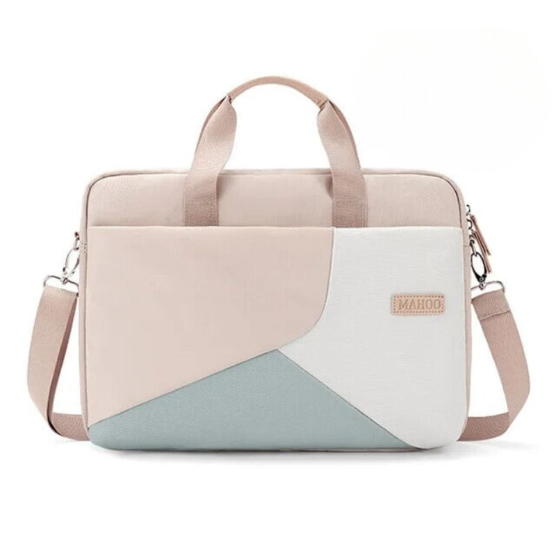 elegante laptop tasche für frauen - Beige - 15,6 Zoll
