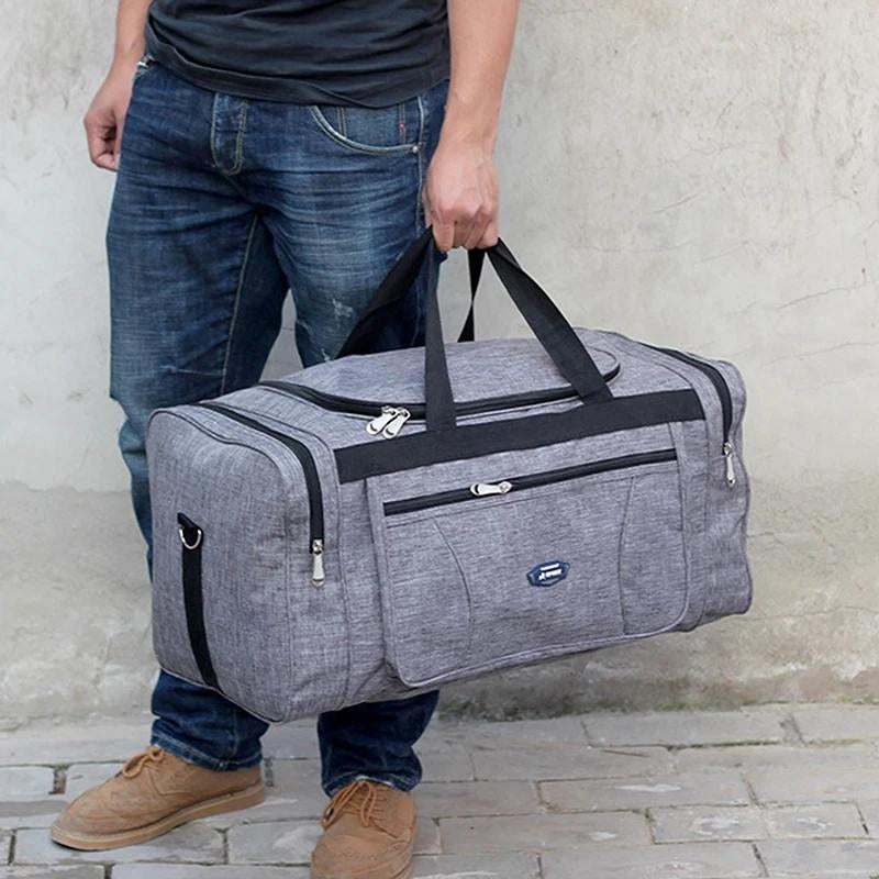 herren sporttasche - Blau - Grau - Schwarz - Braun