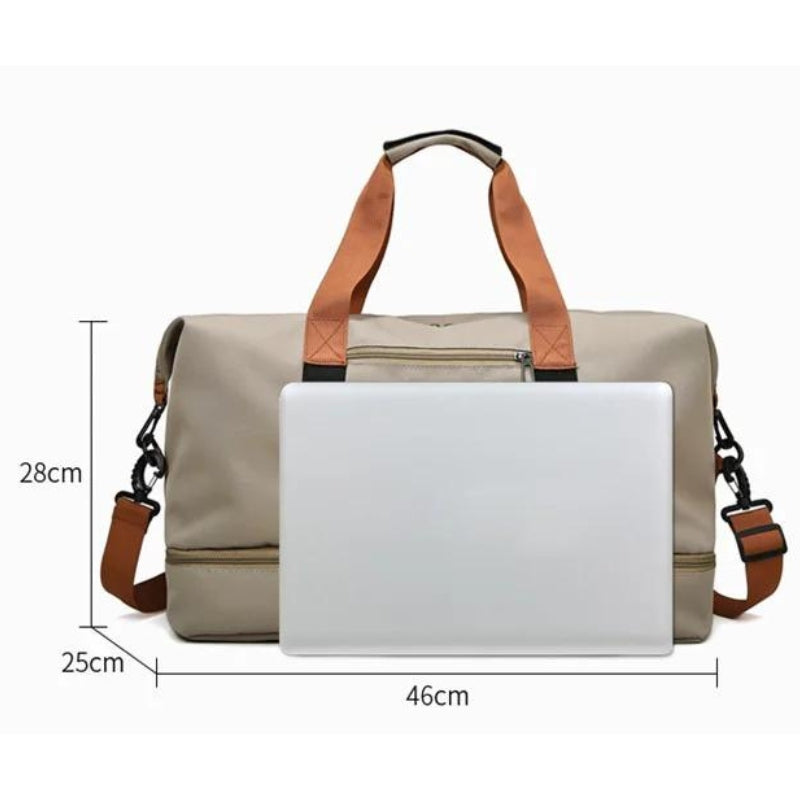 reisetasche mit schuhfach maßanleitung - Grün - Beige - Blau - Grau - Schwarz - Violett - Rot