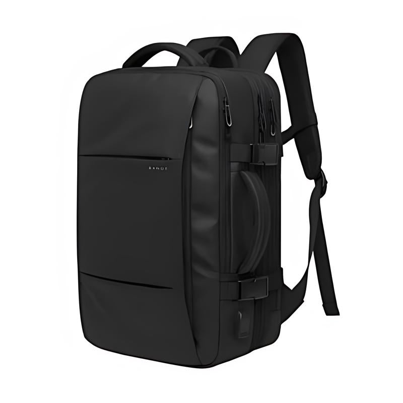 erweiterbarer reiserucksack - Schwarz