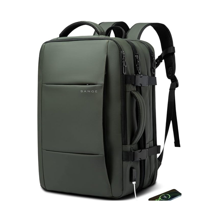 erweiterbarer reiserucksack - Grün