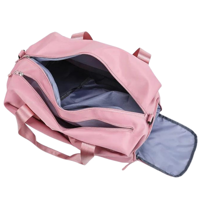 sportlich inspirierte reisetasche für frauen offenes fach - Rosa - Grün - Violett - Schwarz