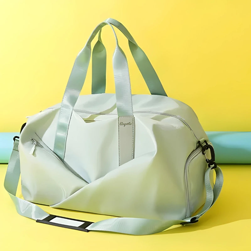 sportlich inspirierte reisetasche für frauen nahaufnahme reißverschluss - Rosa - Grün - Violett - Schwarz