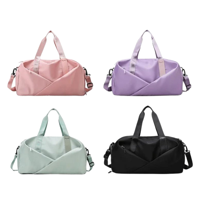 sportlich inspirierte reisetasche für frauen vier taschen ausgerichtet - Rosa - Grün - Violett - Schwarz