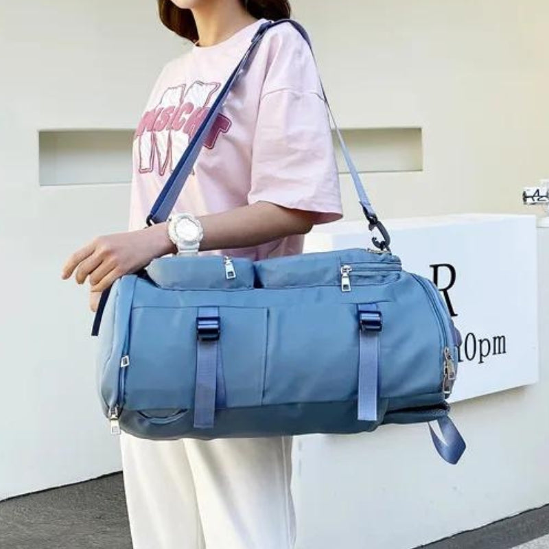 luxuriöse damen reisetasche - Marineblau - Schwarz - Himmelblau - Grau - Violett - Rosa