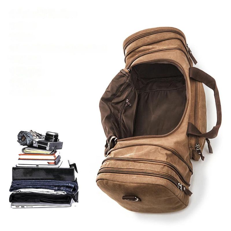 reisebeutel stoff herren - Kaffeebraun - Grün - Schwarz - Dunkelgrau - Beige