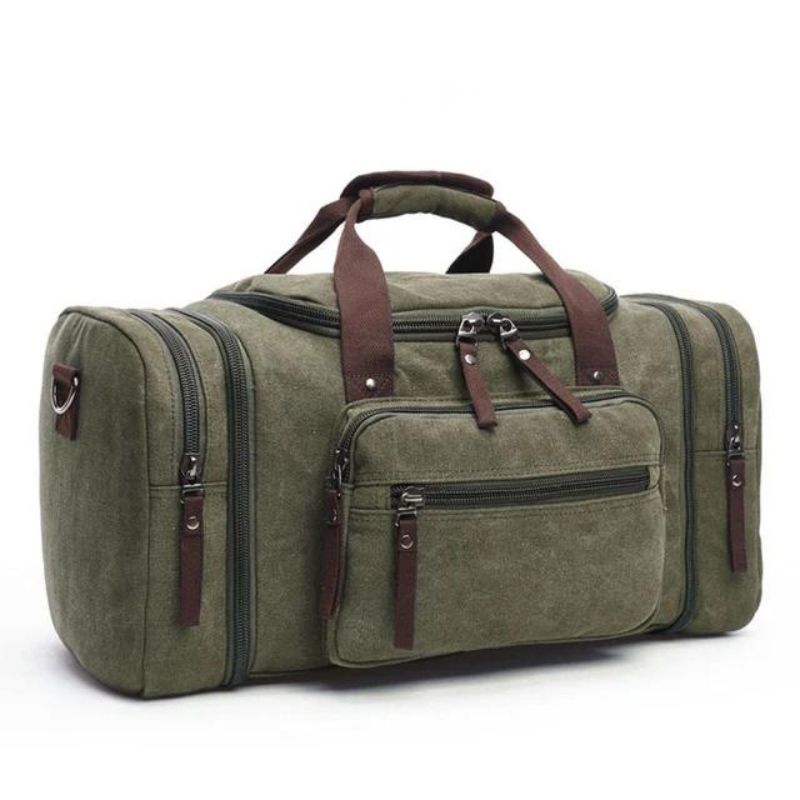 segeltuch reisetasche für männer - Grün
