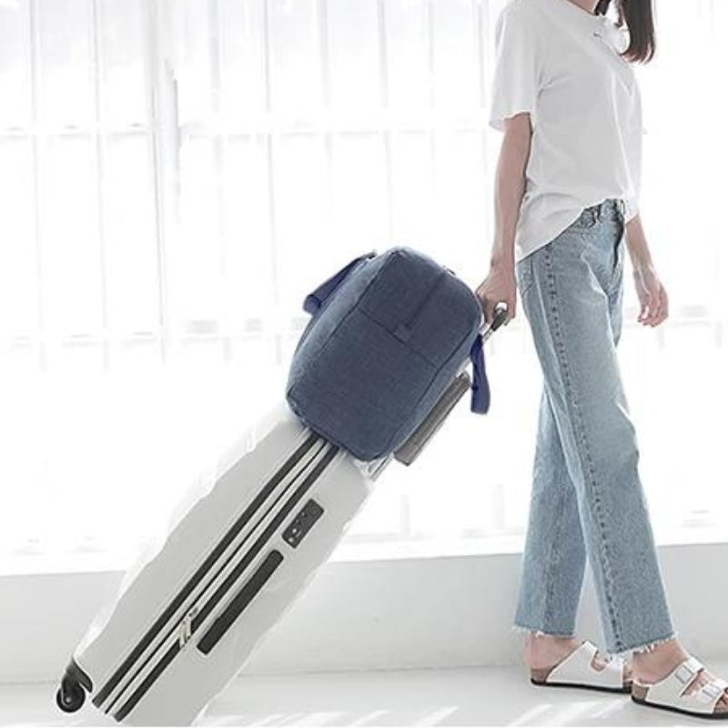 reisetasche faltbar tasche in der hand getragen - Gelb - Schwarz - Blau
