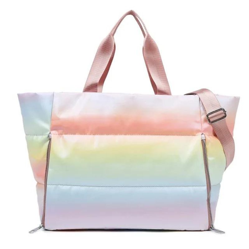 daunen tasche für frauen - Leuchtendes Regenbogenrosa