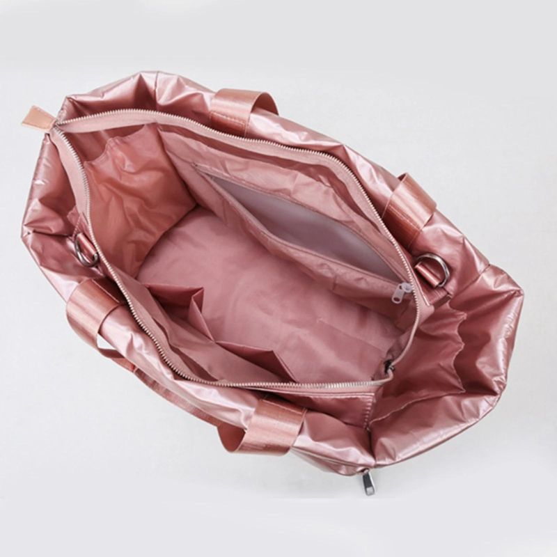 doudoune stijl tas voor dames - Leuchtendes Regenbogenrosa - Regenbogen leuchtend blau - Schwarz - Rosa - Grau