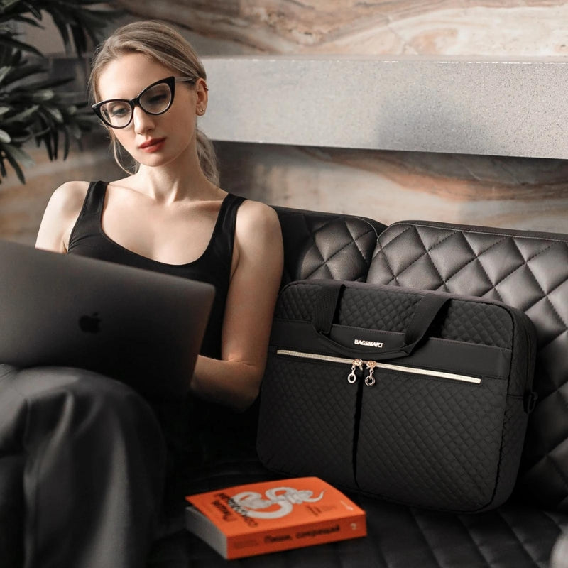 schicke tasche für laptop - Rosa - Schwarz