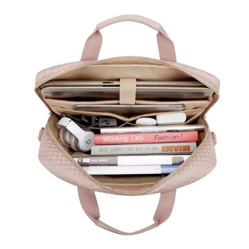chique tas voor dames - Rosa - Schwarz