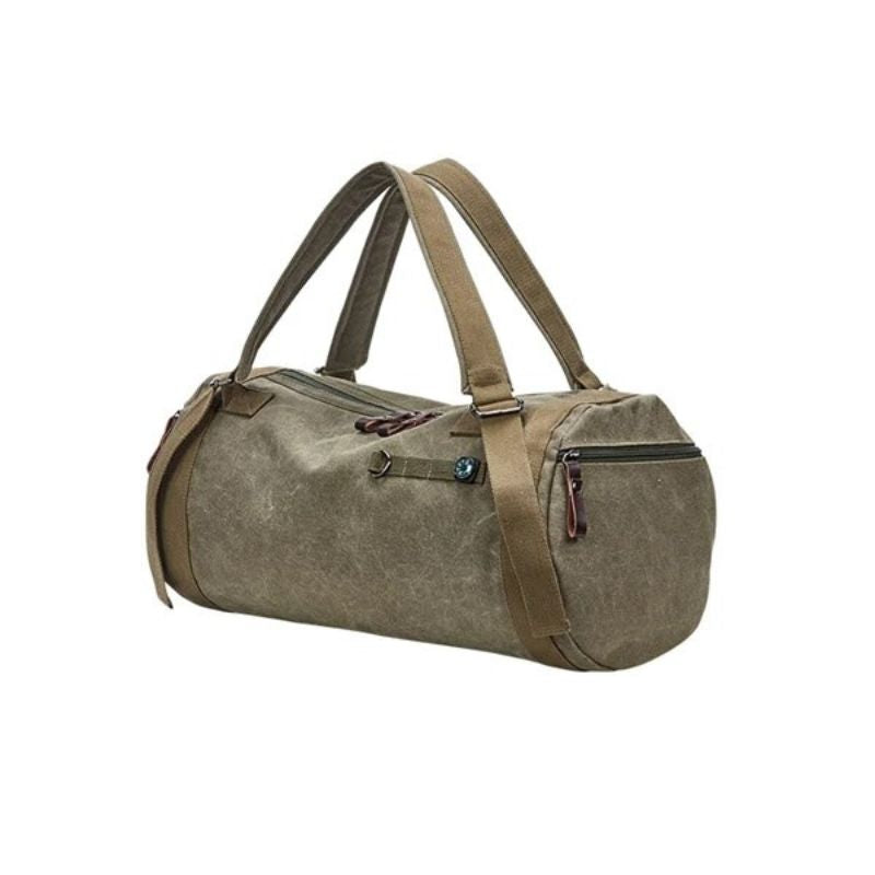 canvas duffel tas - Grün