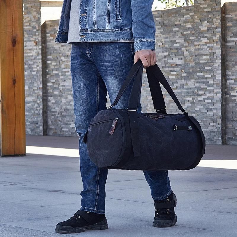 reisetasche polochon für männer - Schwarz - Grau - Grün - Khaki