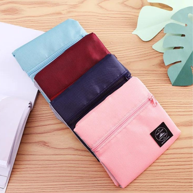 ultraleichte faltbare reisetasche vier artikel ausgerichtet - Dunkelblau - Rot - Rosa - Grün