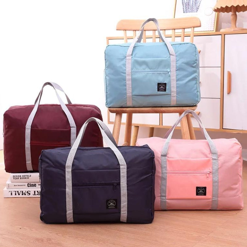 ultraleichte faltbare reisetasche vier taschen ausgerichtet - Dunkelblau - Rot - Rosa - Grün