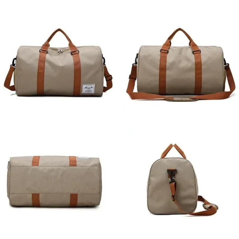 wochenendtasche mit schuhfach vier verschiedene winkel - Khaki - Schwarz - Blau - Grün - Violett
