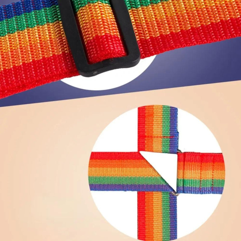 koffer gurt - Grau - Schwarz - Blau - Orange - Mehrfarbig