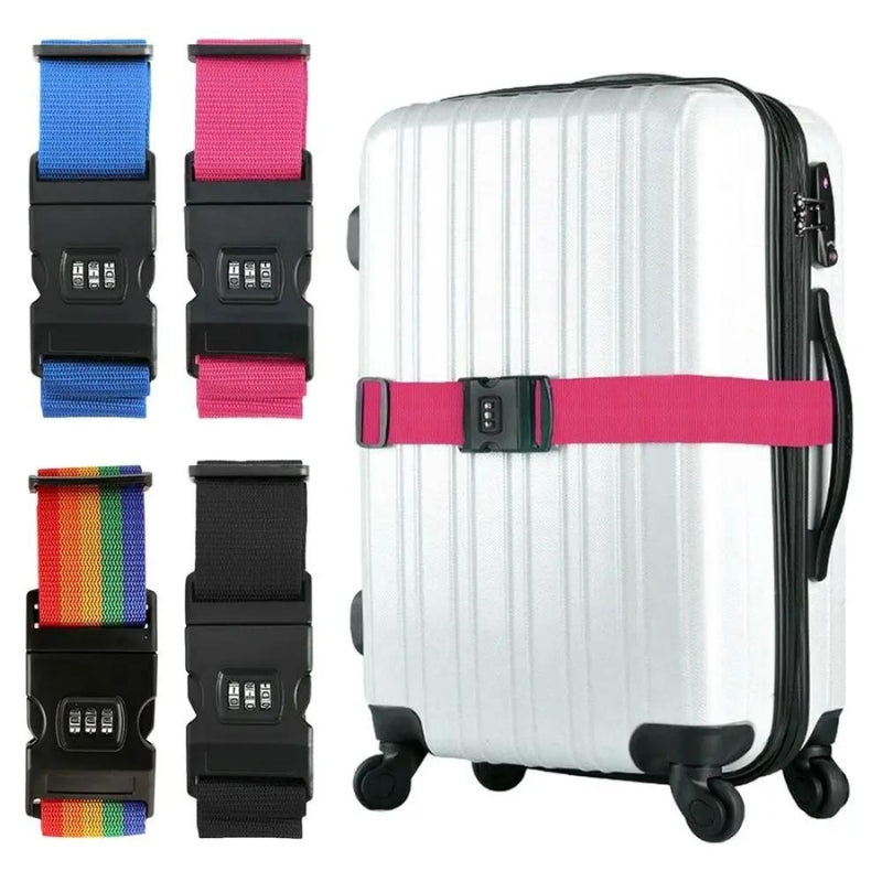 koffer gurt mit code - Blau - Rosa - Mehrfarbig - Schwarz