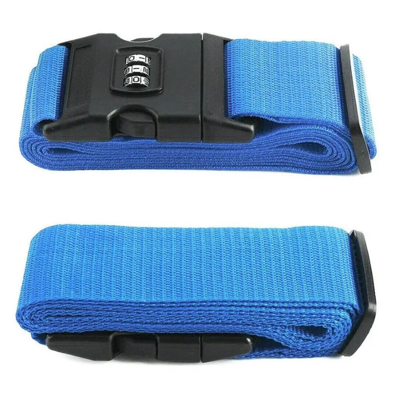 koffer gurt mit 3-stelligem code - Blau