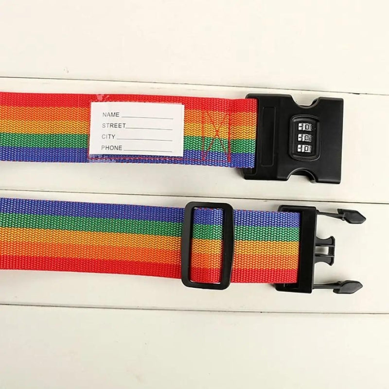 koffer gurt mit code - Blau - Rosa - Mehrfarbig - Schwarz