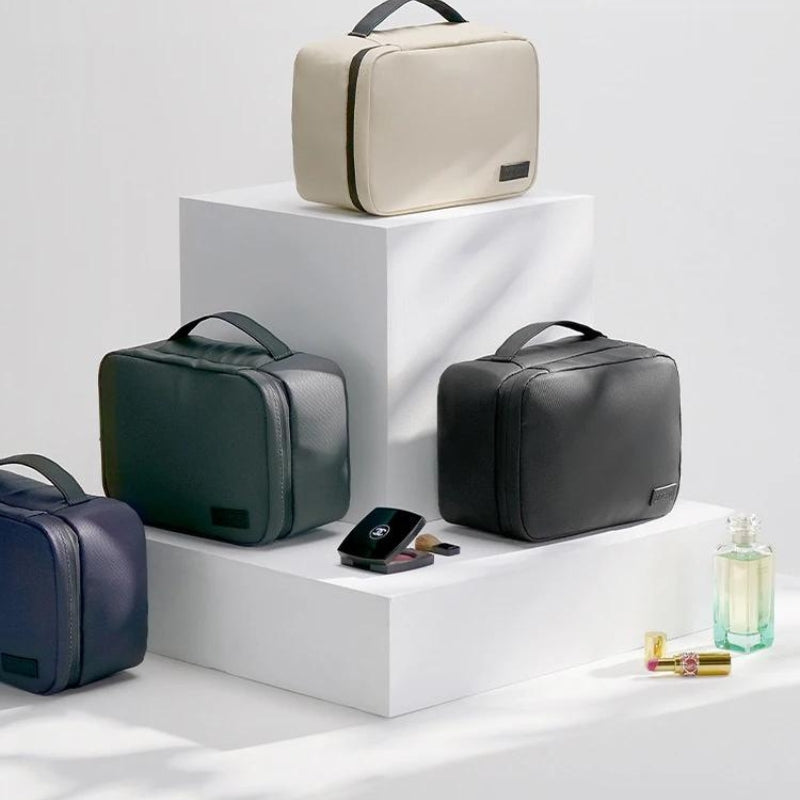 reise kosmetiktasche - Schwarz - Violett
