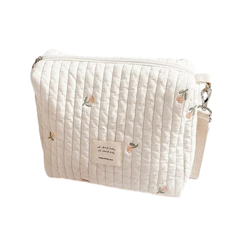 kulturtasche geburt - Rosenblütenmuster