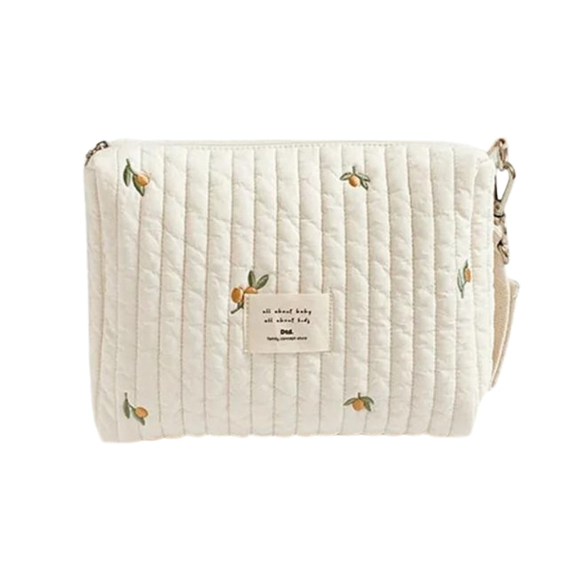 kulturtasche baby reise - Olivenblüten Muster