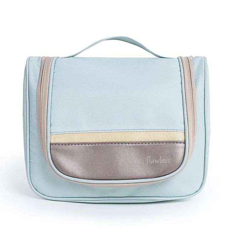 kosmetiktasche frau mit haken - Himmelblau