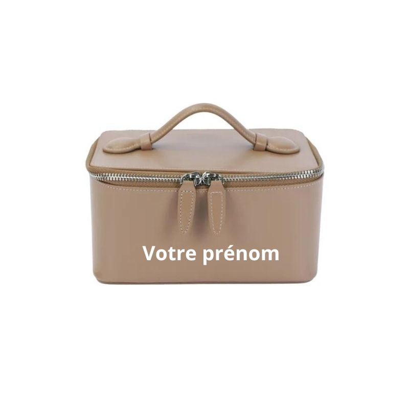 kulturtasche leder - Beige
