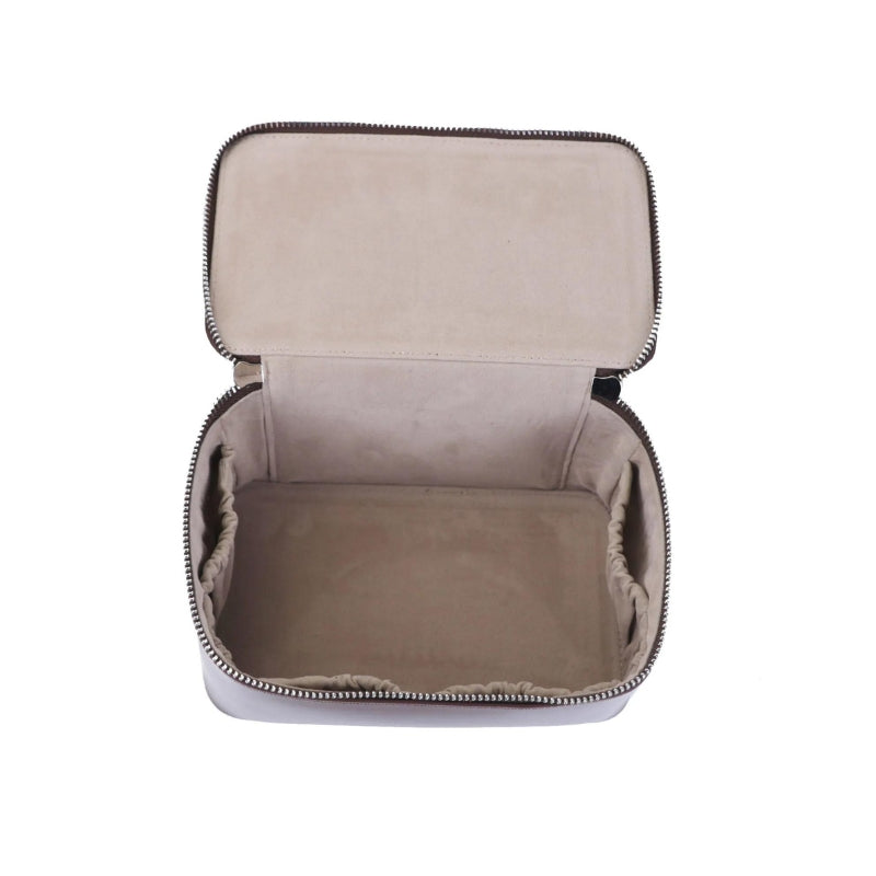 kulturtasche aus leder damen - Schwarz - Grün - Beige - Braun