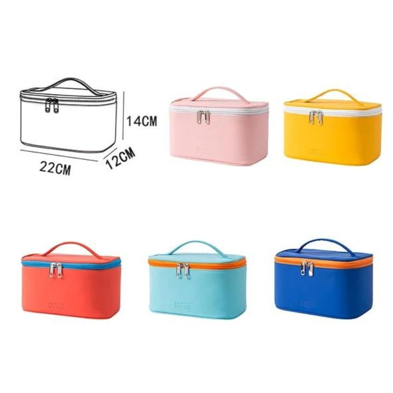 kulturtasche make-up frau - Blau - Himmelblau - Rot - Rosa - Gelb