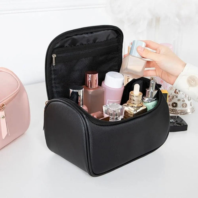 kulturtasche leder - Grün - Blau - Schwarz - Rosa - Beige