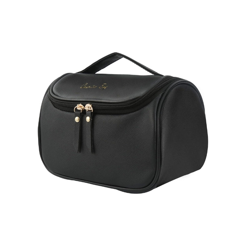 kulturtasche schwarzes leder - Schwarz