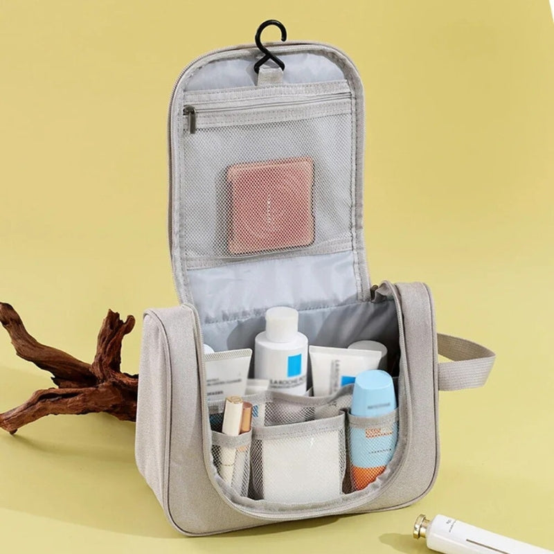kosmetiktasche faltbar frau - Schwarz - Hellblau - Blau - Rosa - Grau - Braun