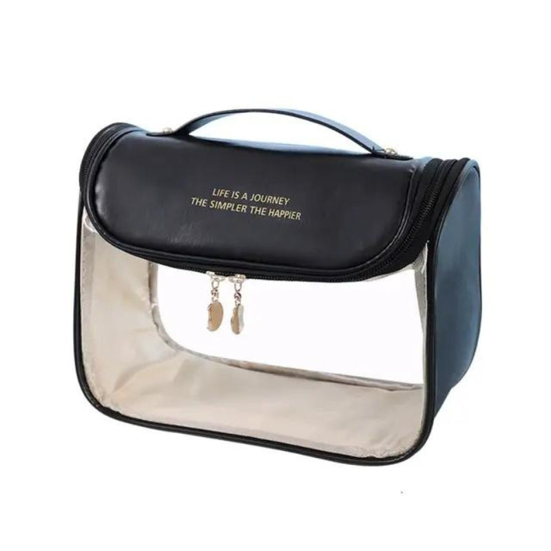 transparente tasche blau - Schwarz
