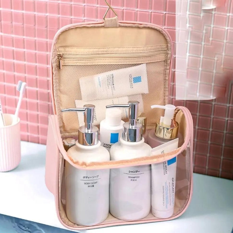 transparente kosmetiktasche - Rosa - Gelb - Grün - Braun - Schwarz